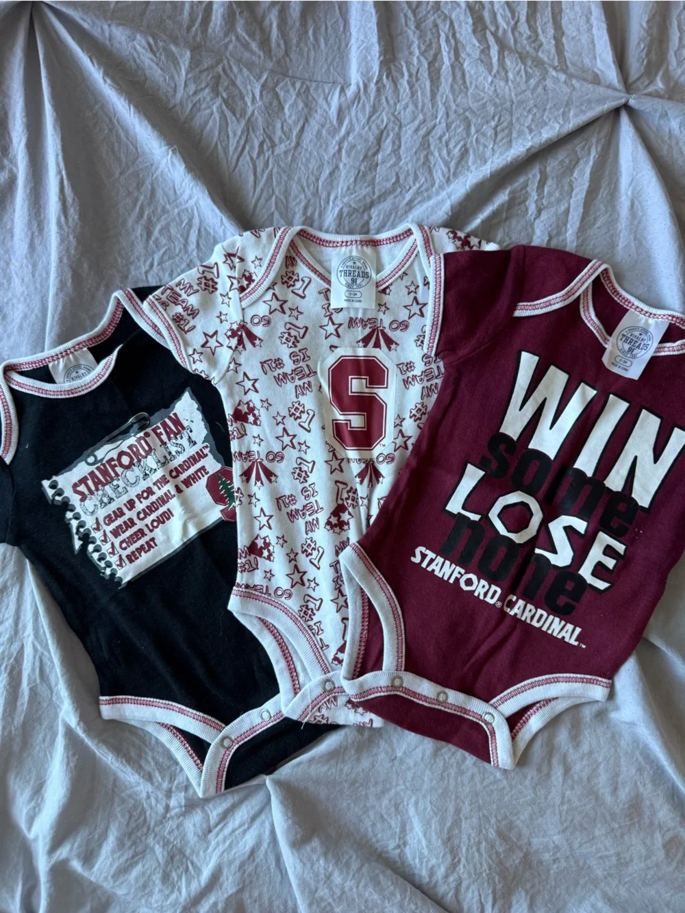 Stanford Baby Trio - Maroon, White, Black